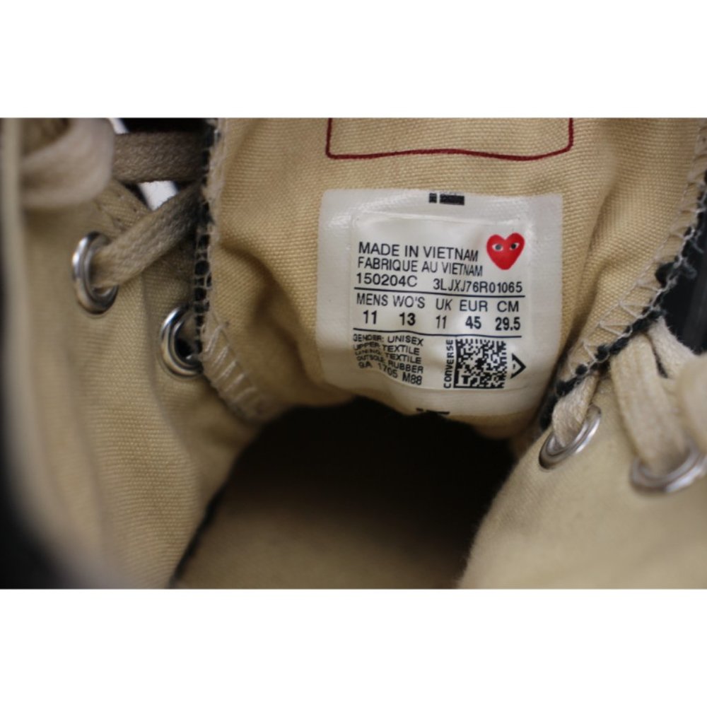 Converse Chuck Taylor All Star High x Comme des Garcons Play Men's Size 11 - Picture 3 of 11
